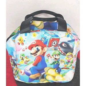 Super Mario Luigi & Yoshi Rectangle Kids Lunch Bag with Double Handles Soft